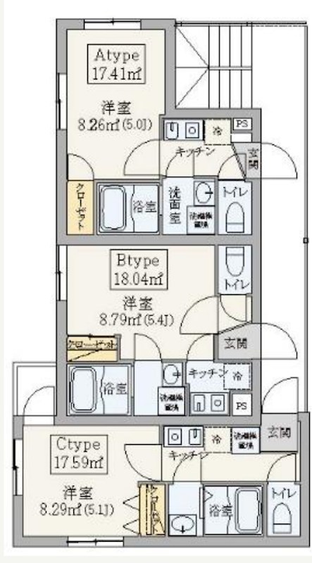 東京都足立区千住仲町 間取図・土地図