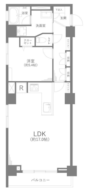 東京都港区高輪２丁目 間取図・土地図
