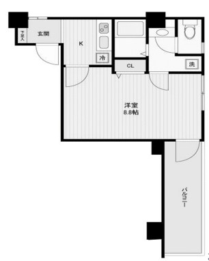 東京都中野区本町３丁目 間取図・土地図