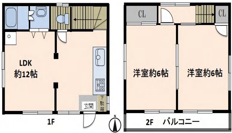 東京都北区浮間３丁目 間取図・土地図