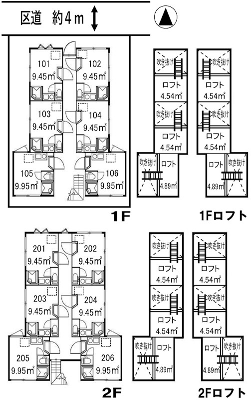 東京都中野区沼袋４丁目 間取図・土地図