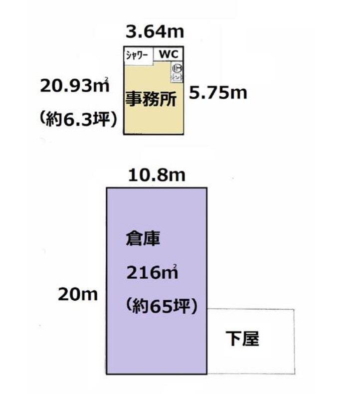 栃木県大田原市下石上 間取図・土地図