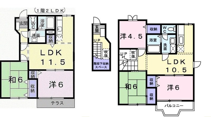 埼玉県川越市笠幡 間取図・土地図
