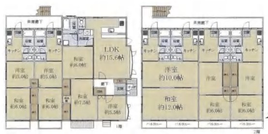 東京都府中市若松町１丁目 間取図・土地図