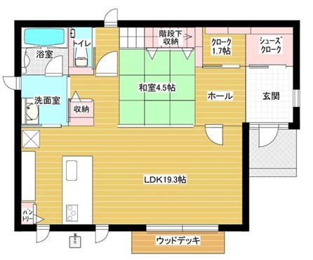 群馬県前橋市横手町 間取図・土地図