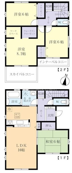 茨城県つくば市松代５丁目 間取図・土地図