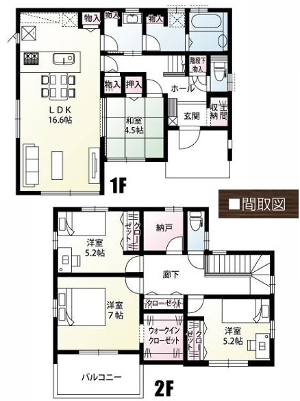 群馬県前橋市荒牧町２丁目 間取図・土地図
