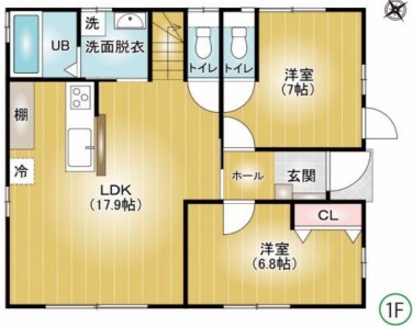群馬県高崎市箕郷町東明屋 間取図・土地図