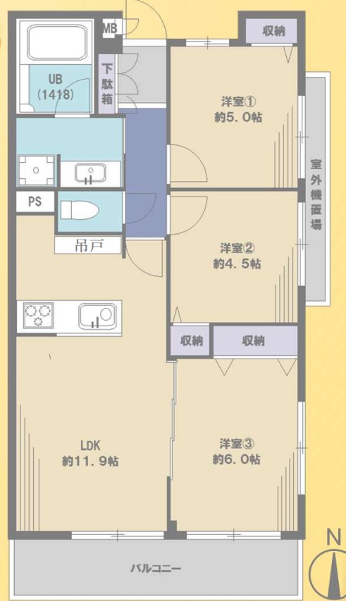 神奈川県川崎市川崎区港町 間取図・土地図