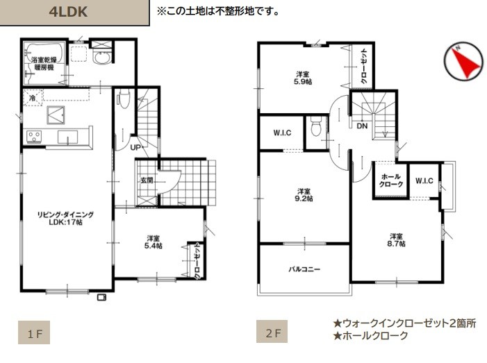 群馬県高崎市新後閑町 間取図・土地図