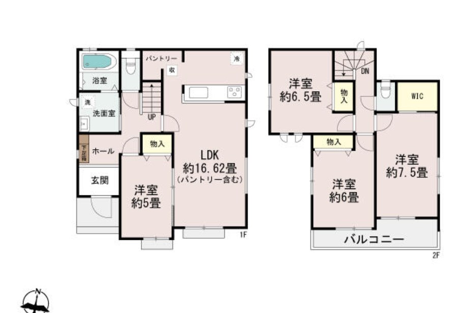 栃木県宇都宮市上戸祭町 間取図・土地図