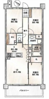 千葉県千葉市美浜区真砂５丁目 間取図・土地図