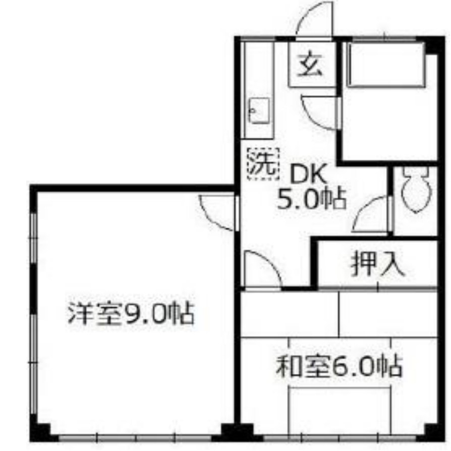 埼玉県越谷市元柳田町 間取図・土地図