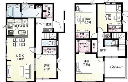 栃木県宇都宮市今泉町 間取図・土地図