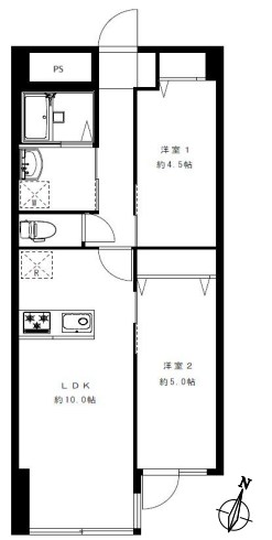 東京都渋谷区桜丘町 間取図・土地図