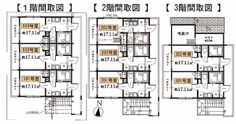 東京都江戸川区松島３丁目 間取図・土地図