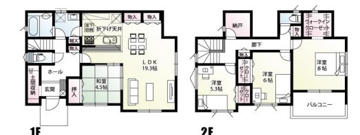 栃木県宇都宮市江曽島町 間取図・土地図