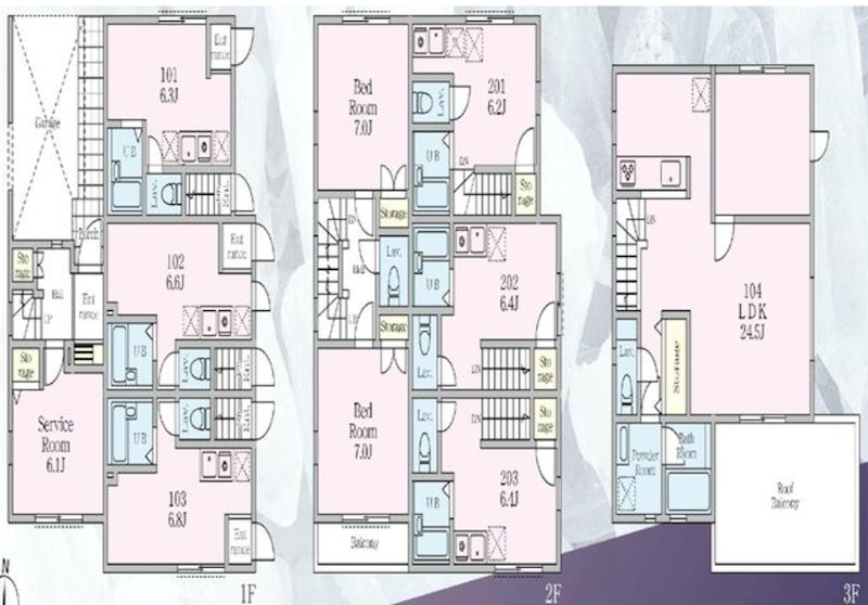 東京都江戸川区南小岩７丁目 間取図・土地図