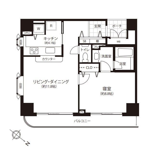 東京都港区南麻布４丁目 間取図・土地図