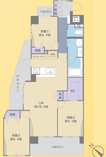 東京都江戸川区新堀２丁目 間取図・土地図