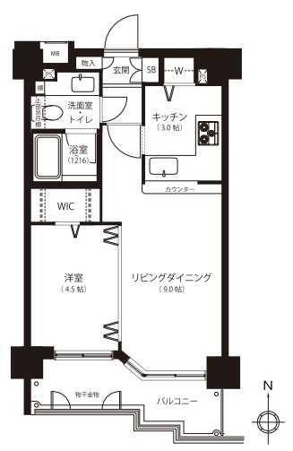 東京都練馬区練馬１丁目 間取図・土地図