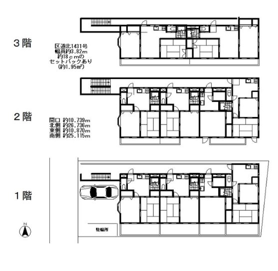 東京都北区十条仲原２丁目 間取図・土地図