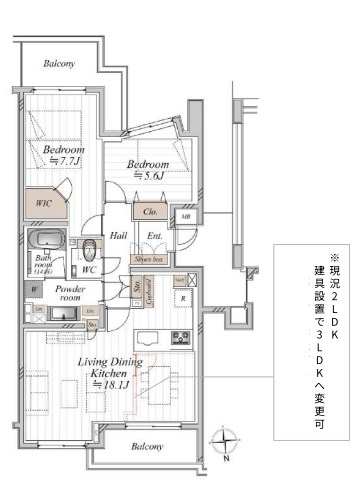 東京都目黒区五本木１丁目 間取図・土地図