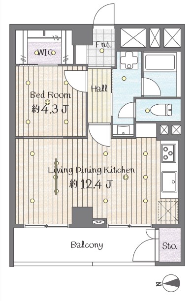 東京都大田区蒲田５丁目 間取図・土地図