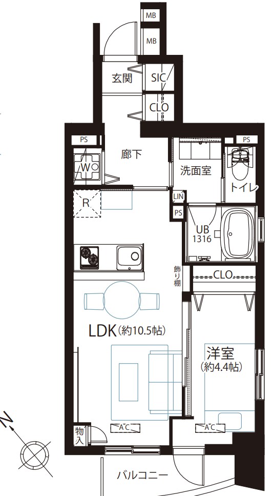 東京都渋谷区東２丁目 間取図・土地図