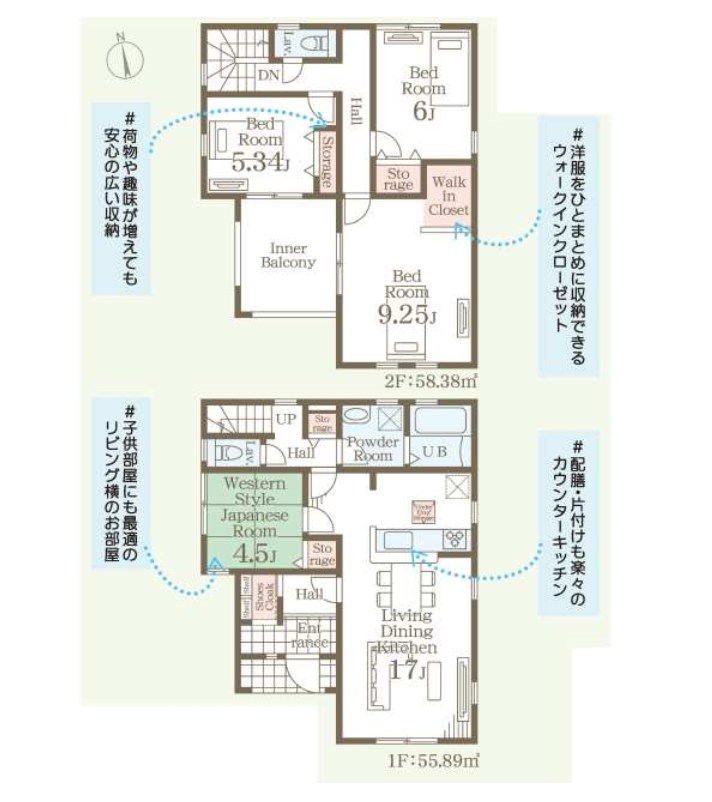 栃木県下野市石橋 間取図・土地図