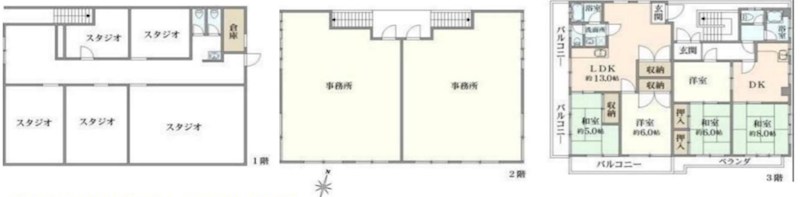 神奈川県大和市鶴間１丁目 間取図・土地図