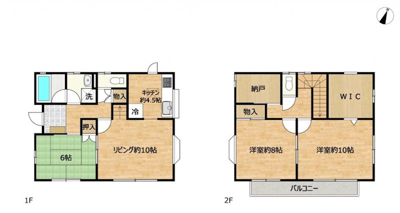 栃木県小山市小山 間取図・土地図