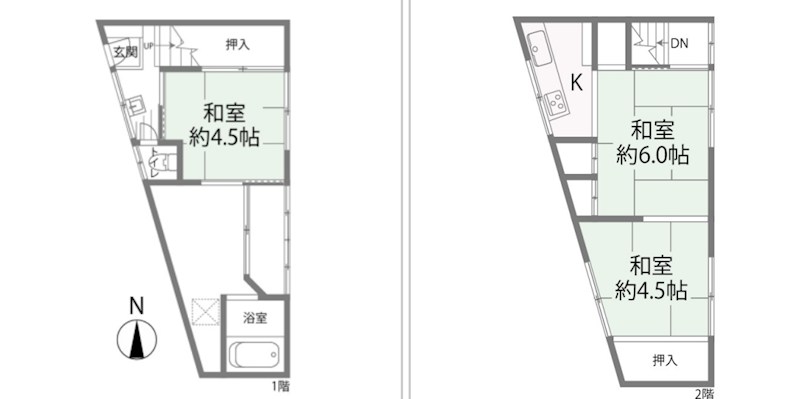 東京都杉並区高円寺南１丁目 間取図・土地図