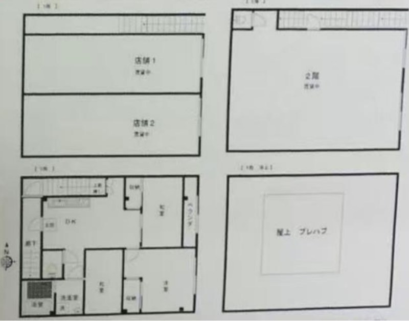 東京都江東区北砂５丁目 間取図・土地図