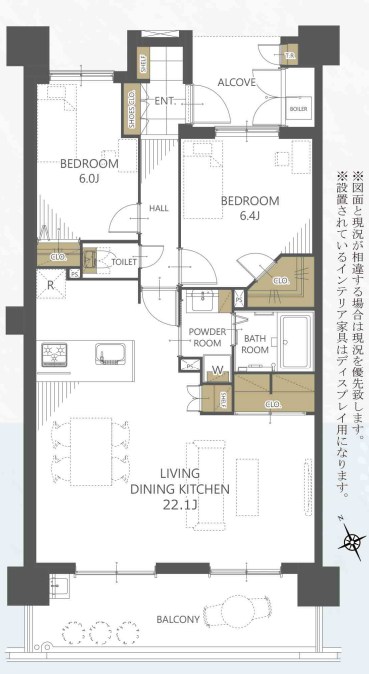 群馬県桐生市本町５丁目 間取図・土地図