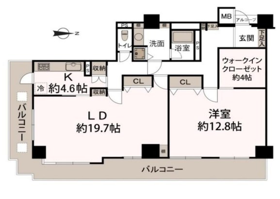群馬県高崎市東町 間取図・土地図