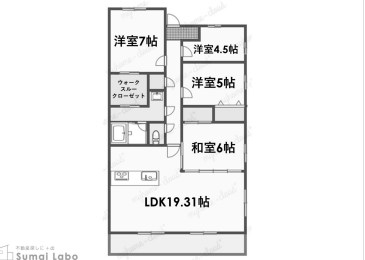群馬県高崎市連雀町 間取図・土地図
