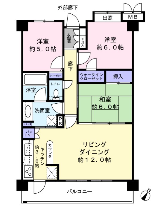 栃木県宇都宮市中今泉１丁目 間取図・土地図