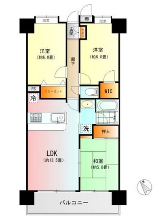 群馬県高崎市新後閑町 間取図・土地図