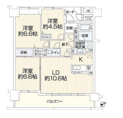栃木県宇都宮市中今泉５丁目 間取図・土地図
