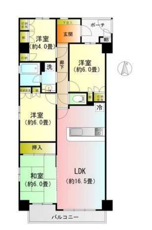 群馬県高崎市飯塚町 間取図・土地図