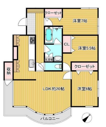 茨城県東茨城郡大洗町大貫町 間取図・土地図