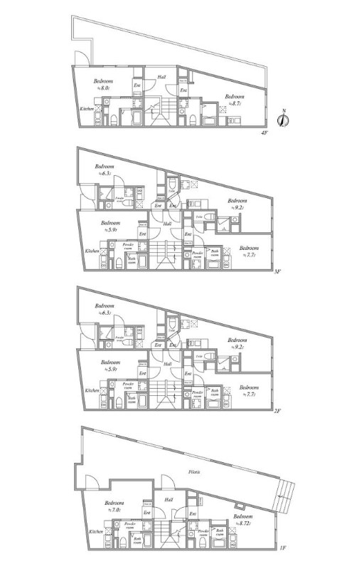 東京都足立区栗原１丁目 間取図・土地図