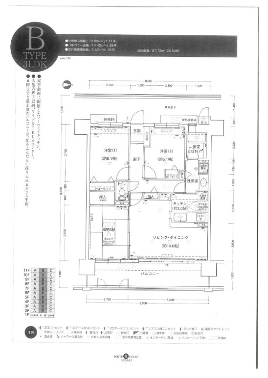 群馬県伊勢崎市本町 間取図・土地図