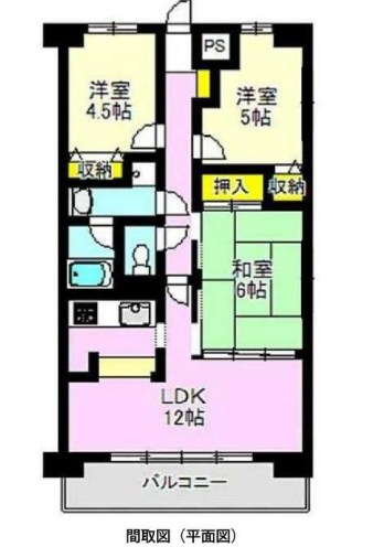 群馬県高崎市矢島町 間取図・土地図
