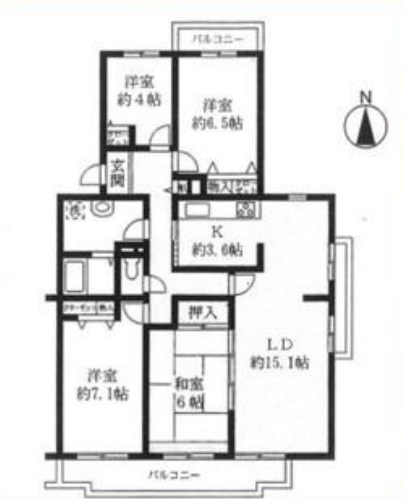 茨城県つくばみらい市絹の台３丁目 間取図・土地図