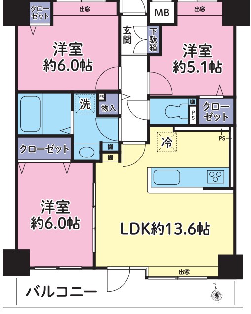 茨城県土浦市中央２丁目 間取図・土地図