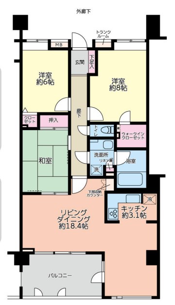 茨城県古河市本町４丁目 間取図・土地図