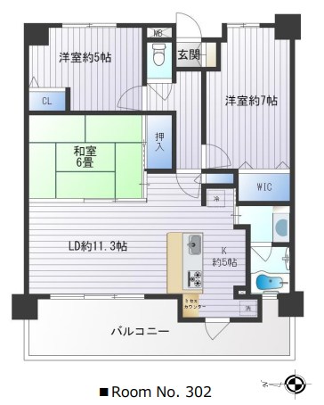 茨城県龍ケ崎市佐貫町 間取図・土地図