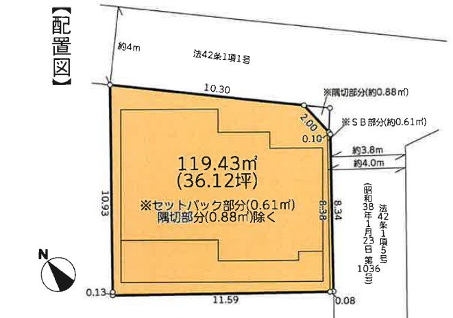 東京都世田谷区経堂３丁目 区画図